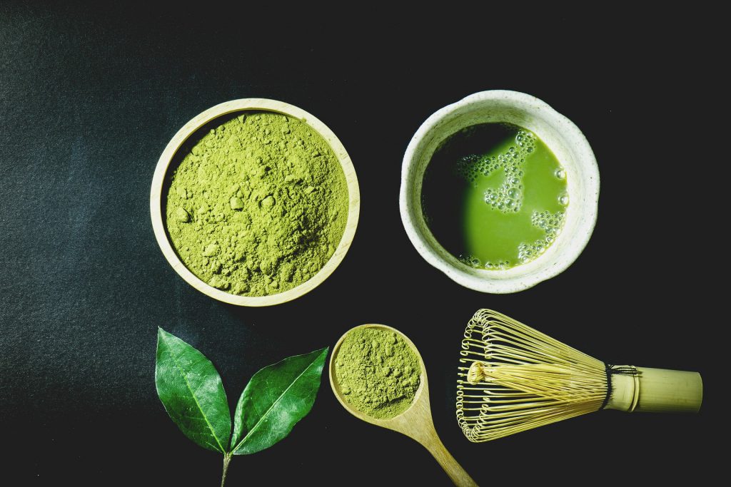 Japanese green matcha