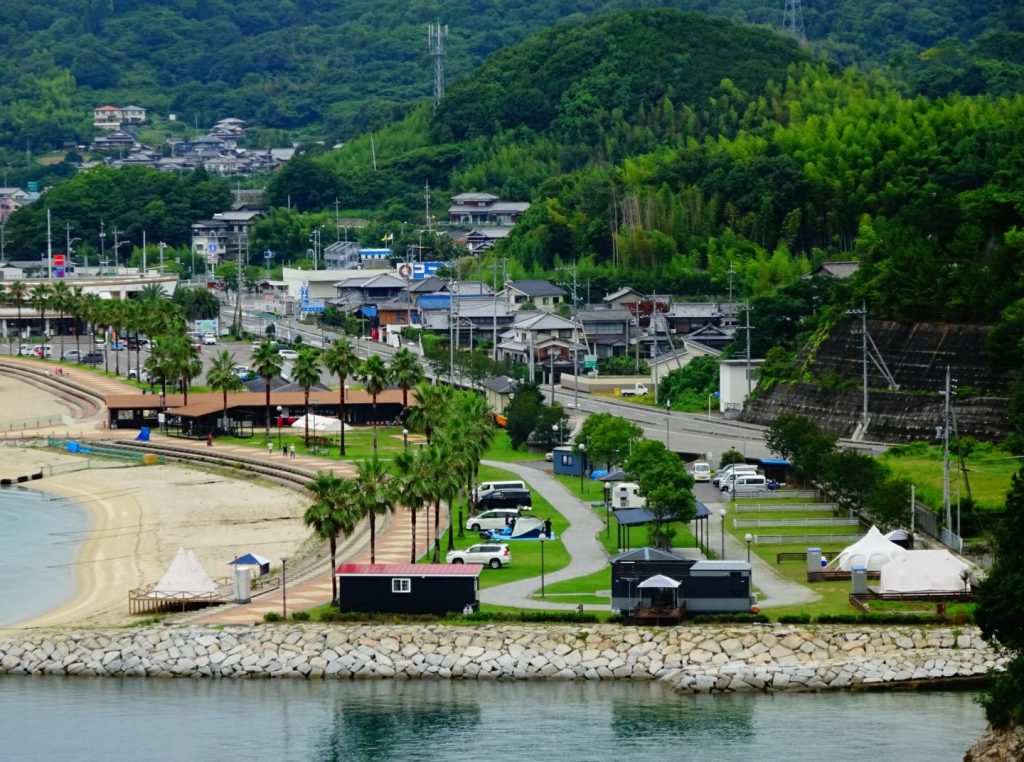 Camping ground near the sea